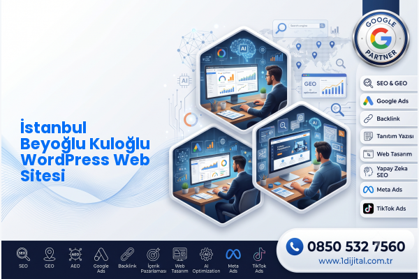İstanbul Beyoğlu Kuloğlu WordPress Web Sitesi — Dijital1 dijital pazarlama hizmeti görseli