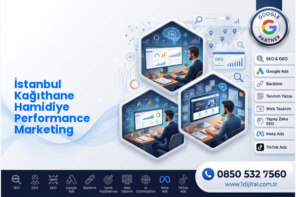 İstanbul Kağıthane Hamidiye Performance Marketing — Dijital1 dijital pazarlama hizmeti görseli
