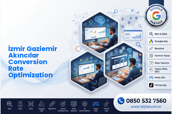 İzmir Gaziemir Akıncılar Conversion Rate Optimization — Dijital1 dijital pazarlama hizmeti görseli