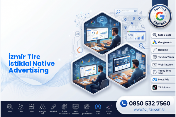 İzmir Tire İstiklal Native Advertising — Dijital1 dijital pazarlama hizmeti görseli