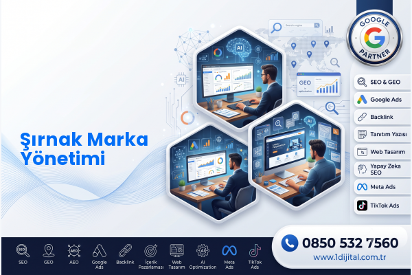 Şırnak Marka Yönetimi — Dijital 1 dijital pazarlama hizmeti görseli