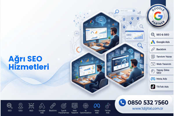 Ağrı SEO Hizmetleri — Dijital 1 dijital pazarlama hizmeti görseli