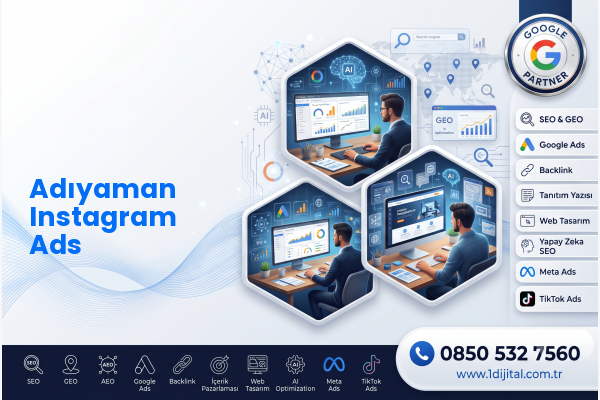 Adıyaman Instagram Ads — Dijital 1 dijital pazarlama hizmeti görseli