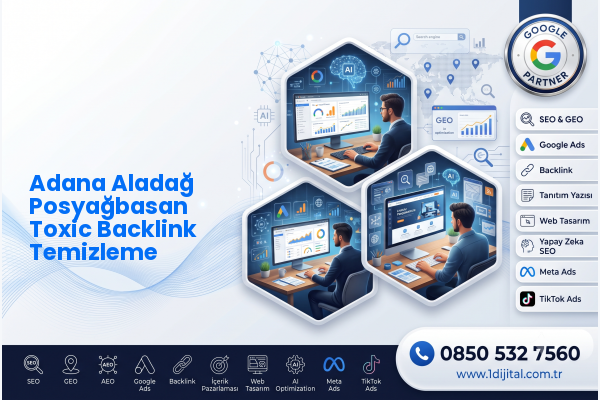 Adana Aladağ Posyağbasan Toxic Backlink Temizleme — Dijital1 dijital pazarlama hizmeti görseli