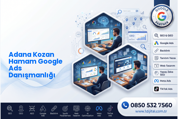 Adana Kozan Hamam Google Ads Danışmanlığı — Dijital1 dijital pazarlama hizmeti görseli