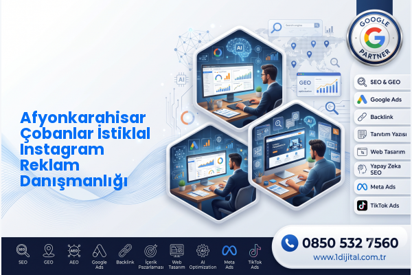 Afyonkarahisar Çobanlar İstiklal Instagram Reklam Danışmanlığı — Dijital1 dijital pazarlama hizmeti görseli