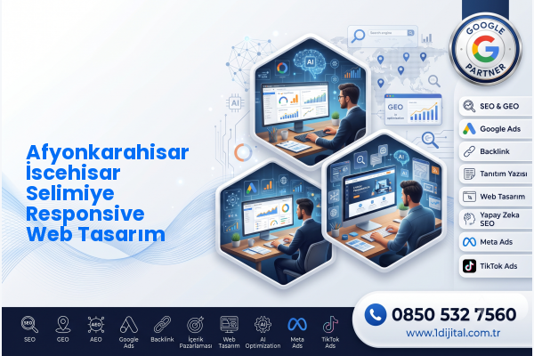 Afyonkarahisar İscehisar Selimiye Responsive Web Tasarım — Dijital1 dijital pazarlama hizmeti görseli