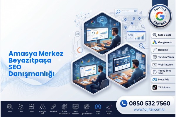 Amasya Merkez Beyazıtpaşa SEO Danışmanlığı — Dijital1 dijital pazarlama hizmeti görseli