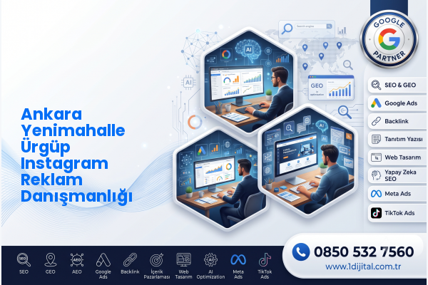 Ankara Yenimahalle Ürgüp Instagram Reklam Danışmanlığı — Dijital1 dijital pazarlama hizmeti görseli
