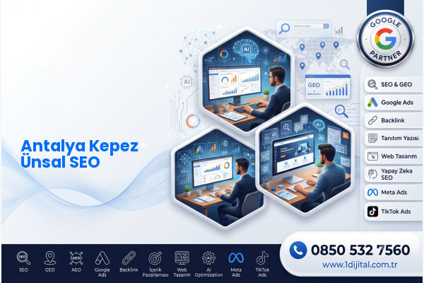 Antalya Kepez Ünsal SEO — Dijital1 dijital pazarlama hizmeti görseli