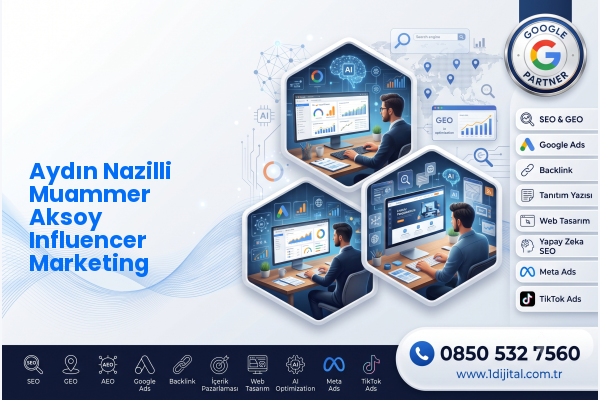 Aydın Nazilli Muammer Aksoy Influencer Marketing — Dijital1 dijital pazarlama hizmeti görseli