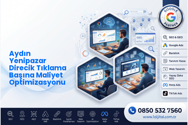 Aydın Yenipazar Direcik Tıklama Başına Maliyet Optimizasyonu — Dijital1 dijital pazarlama hizmeti görseli