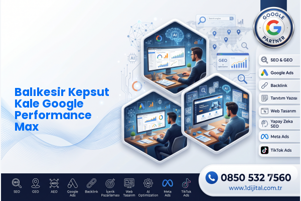 Balıkesir Kepsut Kale Google Performance Max — Dijital1 dijital pazarlama hizmeti görseli