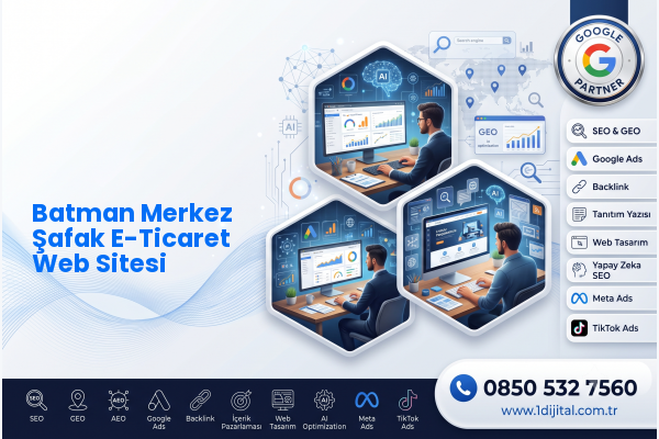 Batman Merkez Şafak E-Ticaret Web Sitesi — Dijital1 dijital pazarlama hizmeti görseli