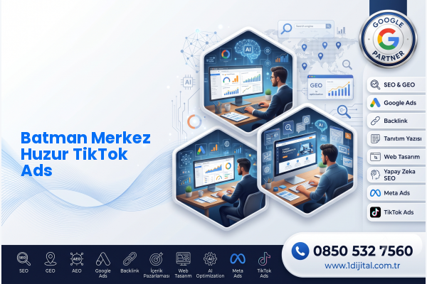 Batman Merkez Huzur TikTok Ads — Dijital1 dijital pazarlama hizmeti görseli