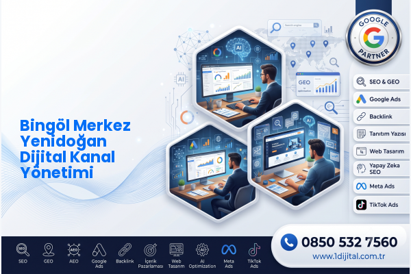 Bingöl Merkez Yenidoğan Dijital Kanal Yönetimi — Dijital1 dijital pazarlama hizmeti görseli