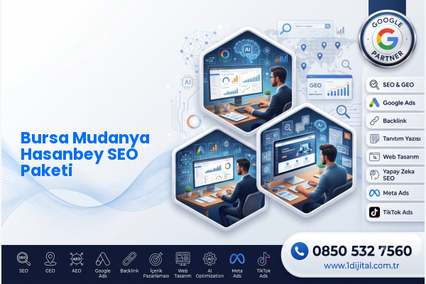 Bursa Mudanya Hasanbey SEO Paketi — Dijital1 dijital pazarlama hizmeti görseli