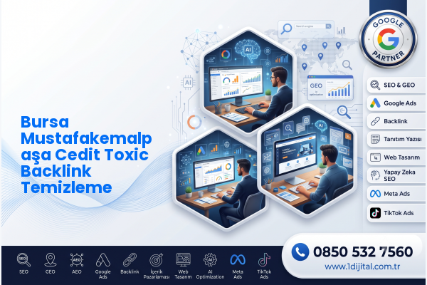 Bursa Mustafakemalpaşa Cedit Toxic Backlink Temizleme — Dijital1 dijital pazarlama hizmeti görseli