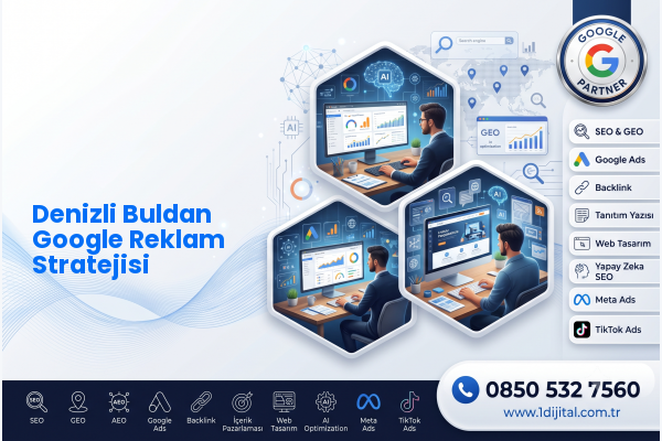 Denizli Buldan Google Reklam Stratejisi — Dijital 1 dijital pazarlama hizmeti görseli