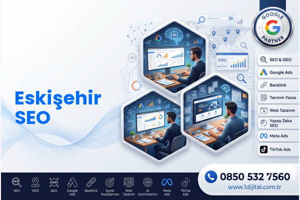 Eskişehir SEO — Dijital 1 dijital pazarlama hizmeti görseli