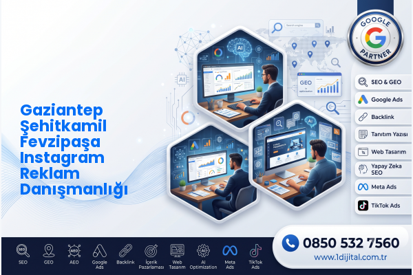Gaziantep Şehitkamil Fevzipaşa Instagram Reklam Danışmanlığı — Dijital1 dijital pazarlama hizmeti görseli