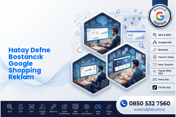 Hatay Defne Bostancık Google Shopping Reklam — Dijital1 dijital pazarlama hizmeti görseli