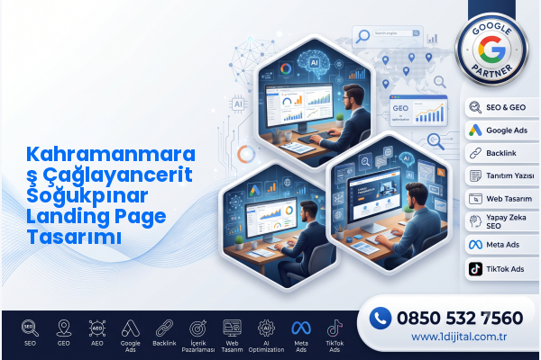Kahramanmaraş Çağlayancerit Soğukpınar Landing Page Tasarımı — Dijital1 dijital pazarlama hizmeti görseli