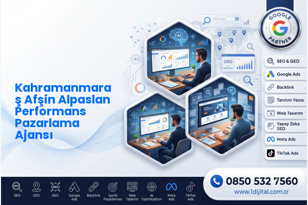 Kahramanmaraş Afşin Alpaslan Performans Pazarlama Ajansı — Dijital1 dijital pazarlama hizmeti görseli