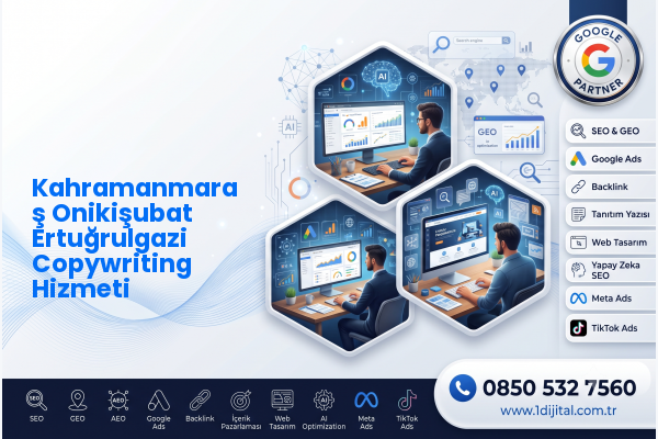 Kahramanmaraş Onikişubat Ertuğrulgazi Copywriting Hizmeti — Dijital1 dijital pazarlama hizmeti görseli