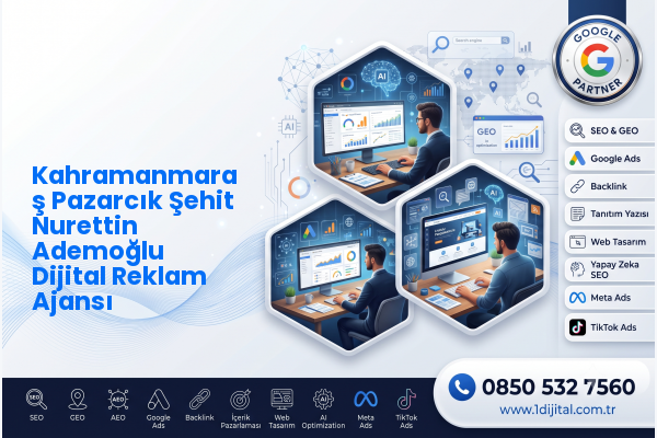Kahramanmaraş Pazarcık Şehit Nurettin Ademoğlu Dijital Reklam Ajansı — Dijital1 dijital pazarlama hizmeti görseli