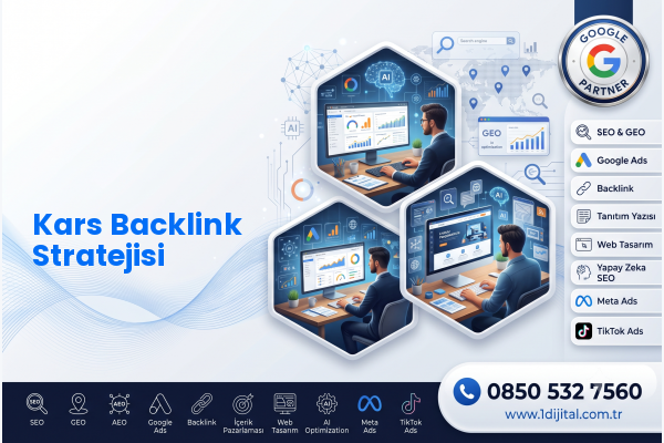 Kars Backlink Stratejisi — Dijital 1 dijital pazarlama hizmeti görseli