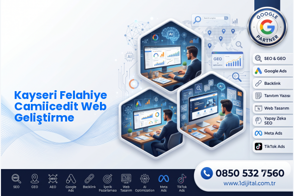 Kayseri Felahiye Camiicedit Web Geliştirme — Dijital1 dijital pazarlama hizmeti görseli