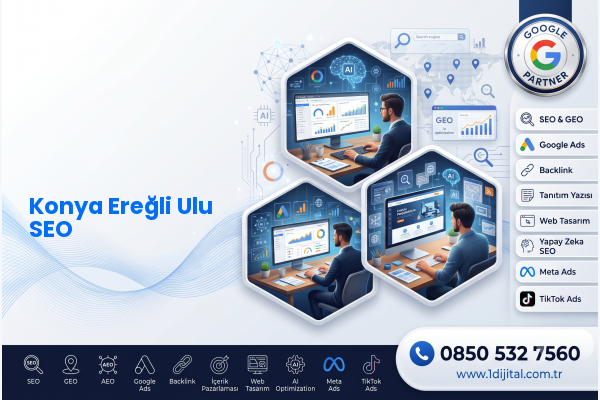 Konya Ereğli Ulu SEO — Dijital1 dijital pazarlama hizmeti görseli