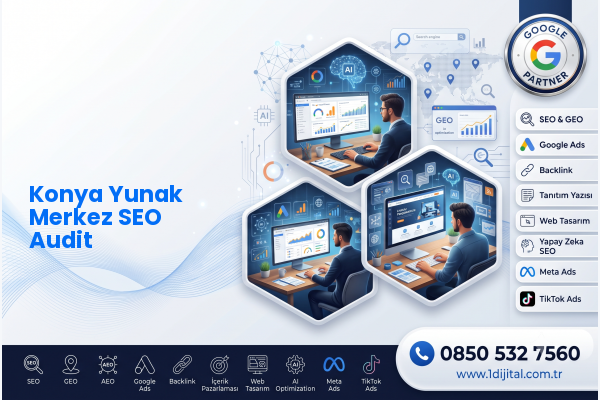 Konya Yunak Merkez SEO Audit — Dijital1 dijital pazarlama hizmeti görseli