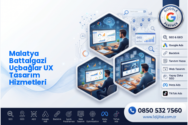 Malatya Battalgazi Uçbağlar UX Tasarım Hizmetleri — Dijital1 dijital pazarlama hizmeti görseli