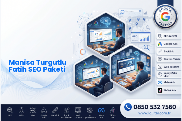 Manisa Turgutlu Fatih SEO Paketi — Dijital1 dijital pazarlama hizmeti görseli