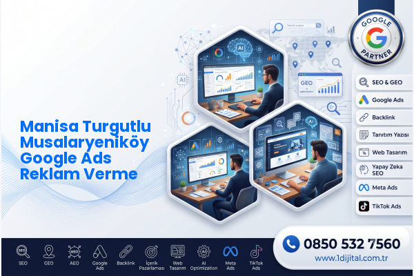 Manisa Turgutlu Musalaryeniköy Google Ads Reklam Verme — Dijital1 dijital pazarlama hizmeti görseli