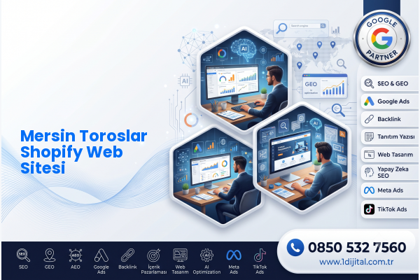 Mersin Toroslar Shopify Web Sitesi — Dijital1 dijital pazarlama hizmeti görseli