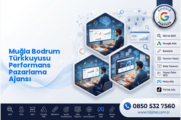 Muğla Bodrum Türkkuyusu Performans Pazarlama Ajansı — Dijital1 dijital pazarlama hizmeti görseli