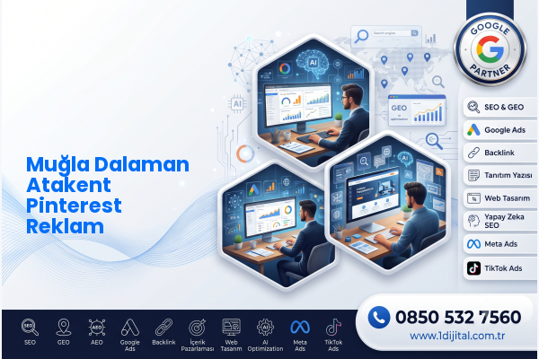 Muğla Dalaman Atakent Pinterest Reklam — Dijital1 dijital pazarlama hizmeti görseli