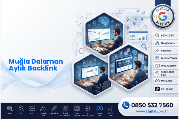 Muğla Dalaman Aylık Backlink — Dijital 1 dijital pazarlama hizmeti görseli