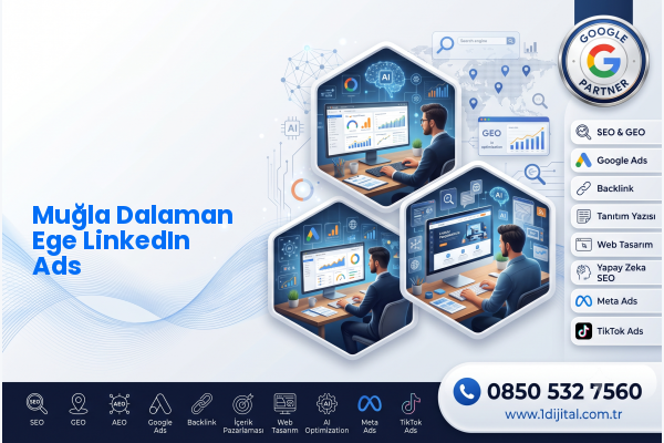 Muğla Dalaman Ege LinkedIn Ads — Dijital1 dijital pazarlama hizmeti görseli
