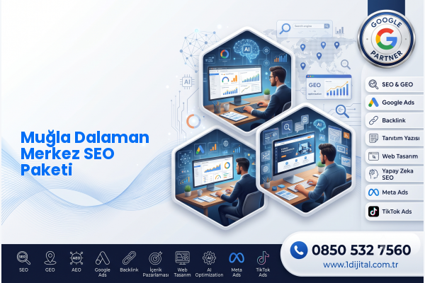 Muğla Dalaman Merkez SEO Paketi — Dijital1 dijital pazarlama hizmeti görseli