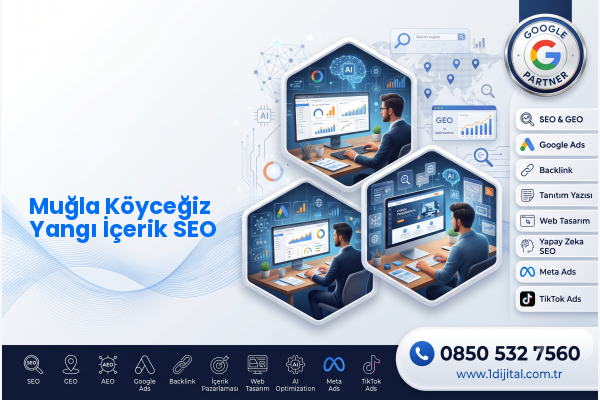 Muğla Köyceğiz Yangı İçerik SEO — Dijital1 dijital pazarlama hizmeti görseli