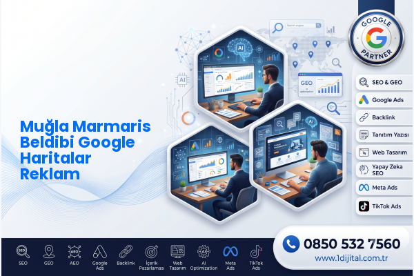 Muğla Marmaris Beldibi Google Haritalar Reklam — Dijital1 dijital pazarlama hizmeti görseli