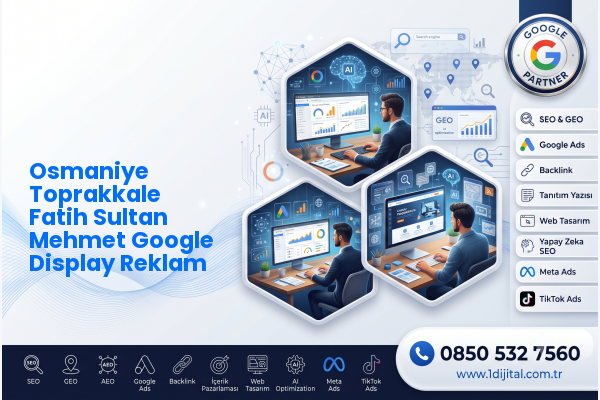 Osmaniye Toprakkale Fatih Sultan Mehmet Google Display Reklam — Dijital1 dijital pazarlama hizmeti görseli