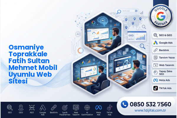 Osmaniye Toprakkale Fatih Sultan Mehmet Mobil Uyumlu Web Sitesi — Dijital1 dijital pazarlama hizmeti görseli