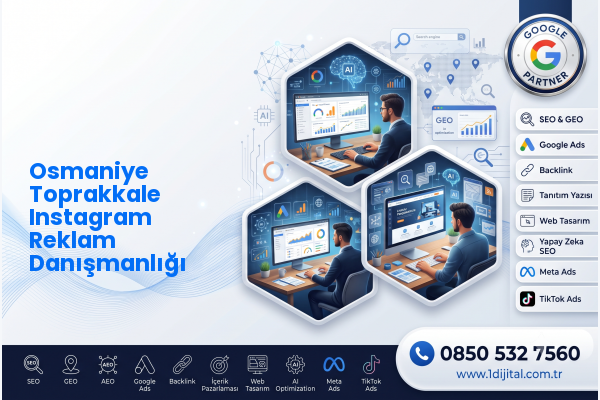 Osmaniye Toprakkale Instagram Reklam Danışmanlığı — Dijital1 dijital pazarlama hizmeti görseli