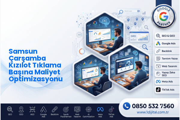 Samsun Çarşamba Kızılot Tıklama Başına Maliyet Optimizasyonu — Dijital1 dijital pazarlama hizmeti görseli