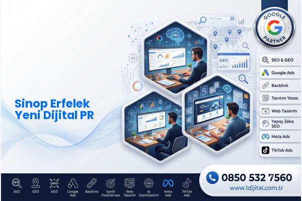 Sinop Erfelek Yeni Dijital PR — Dijital 1 dijital pazarlama hizmeti görseli